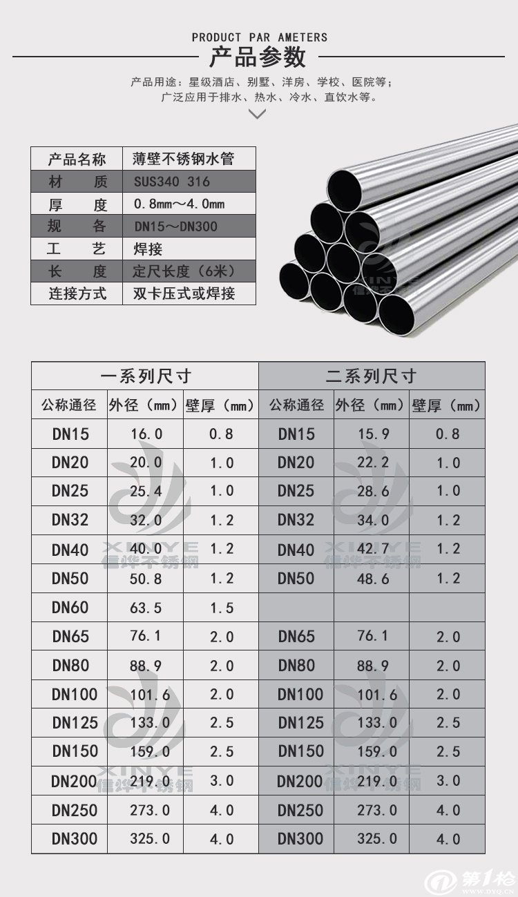 薄壁不锈钢管标准及其应用